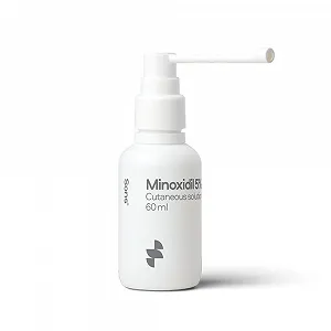 Раствор Minoxidil Sons 5% для мужчин от выпадения волос, стимулирует рост и утолщение волос, реактивирует фолликулы в светлых волосах, с точным помповым дозатором, 1 месяц - Фото 1