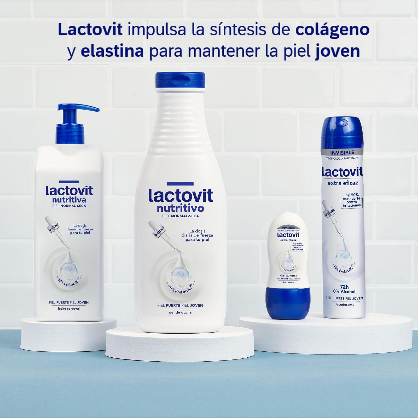 Гель для душа Lactovit Питательный и увлажняющий Prolactic10 550 мл, фото №5
