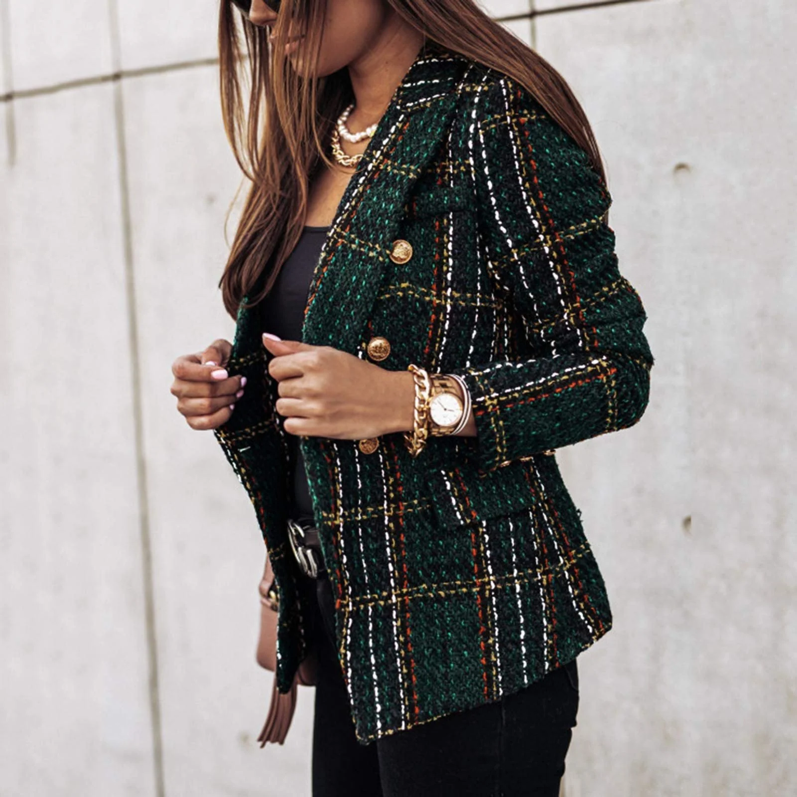 Жіноча Куртка в клітинку, фото №4 Жіноча Куртка в клітинку, фото №4