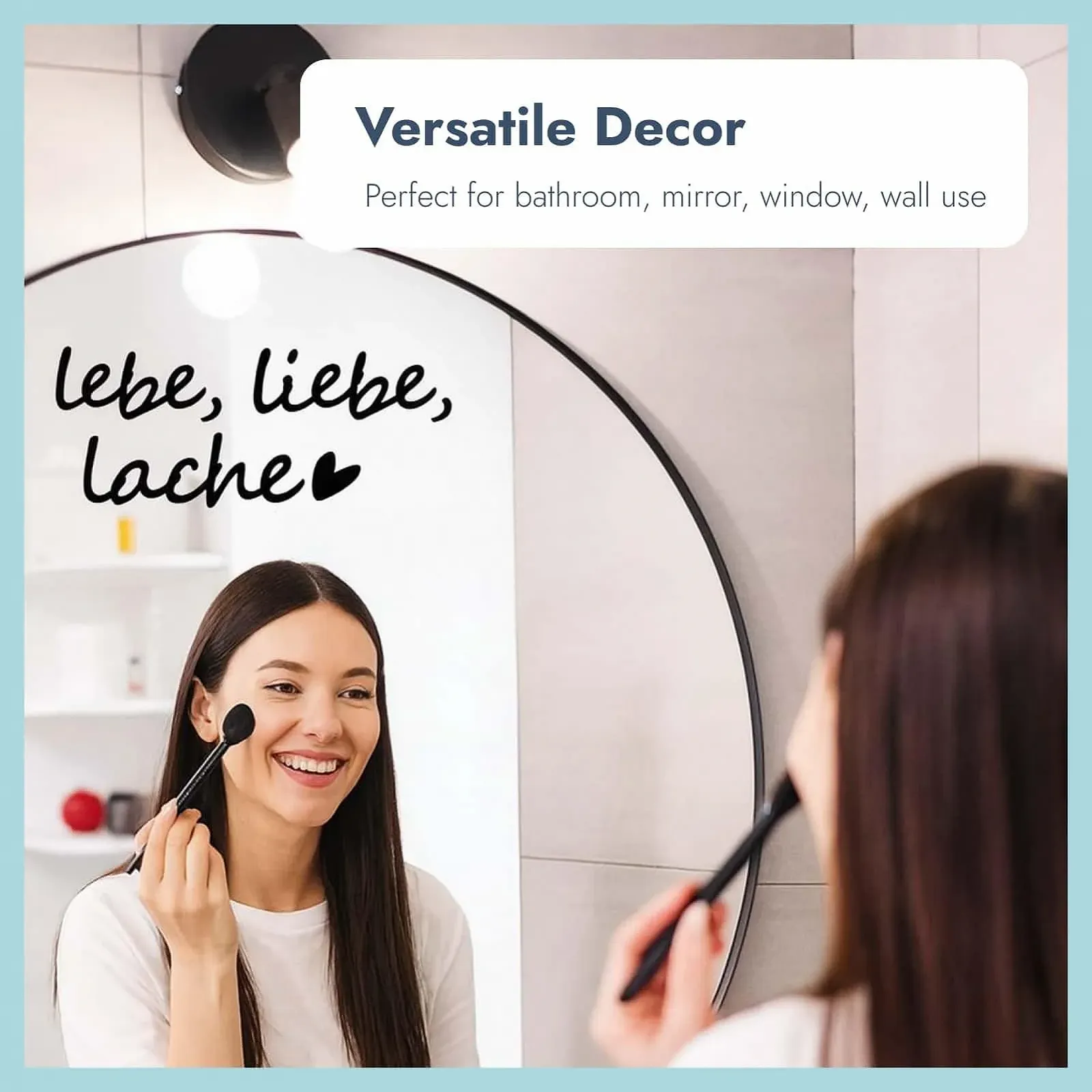 Наклейки на зеркало Мотивационные фразы 2 шт., фото №5