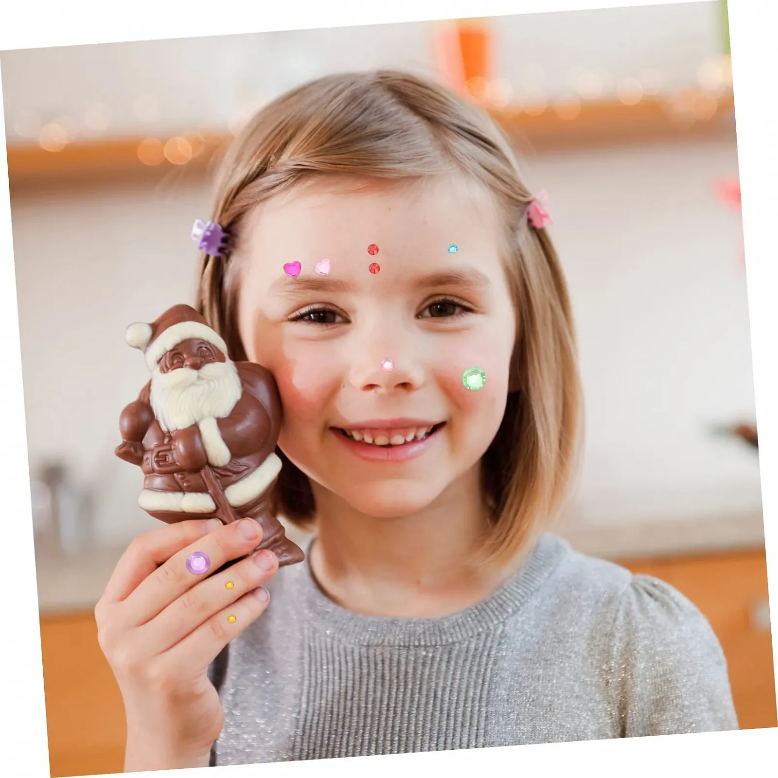 Наклейки стразы для лица Mikinona 12 листов, самоцветы для глаз, стразы для макияжа лица, стразы для глаз, самоцветы для макияжа, фото №9