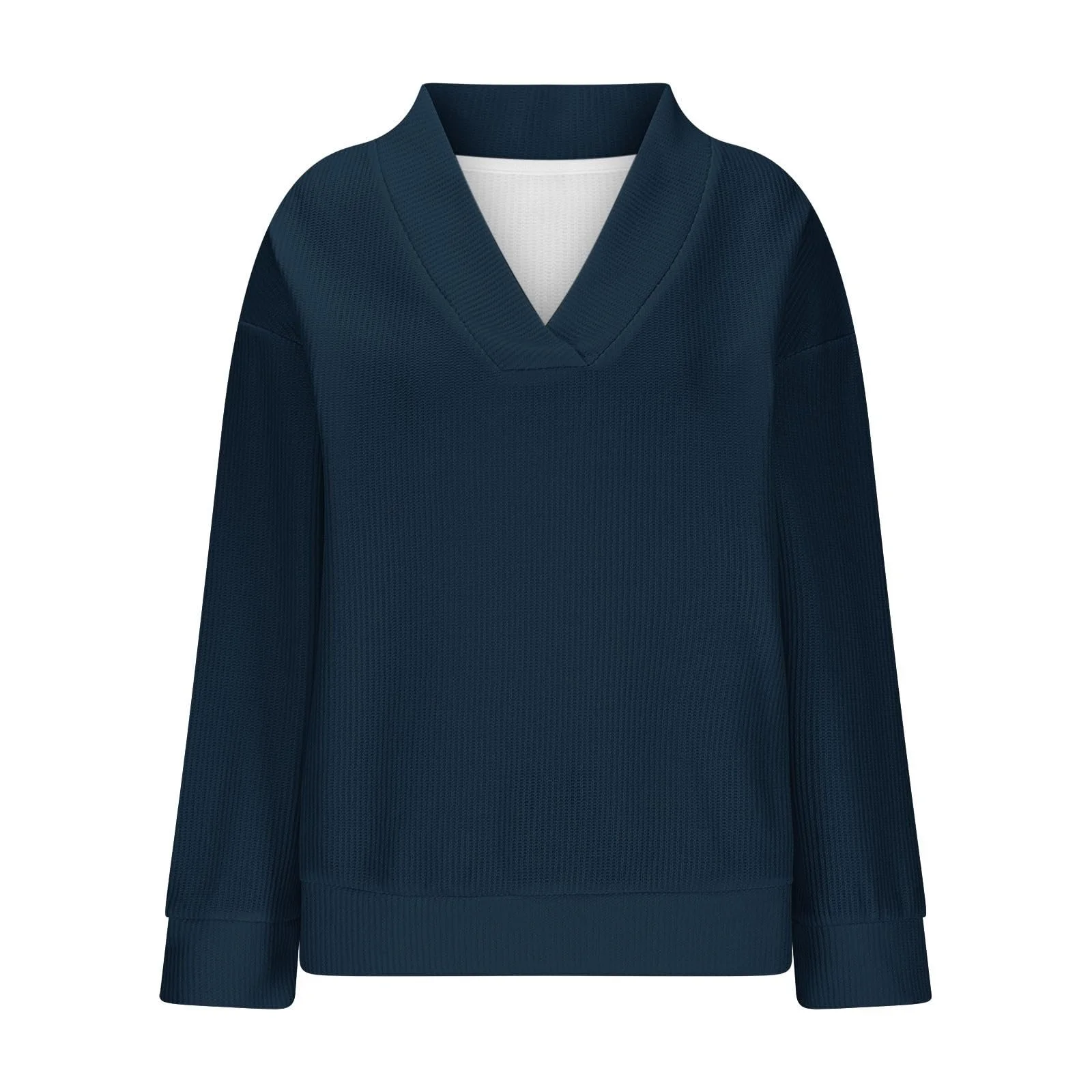 Кофта AYSDSKI з V-подібним вирізом, довгими рукавами, фото №2 Кофта AYSDSKI з V-подібним вирізом, довгими рукавами, фото №2