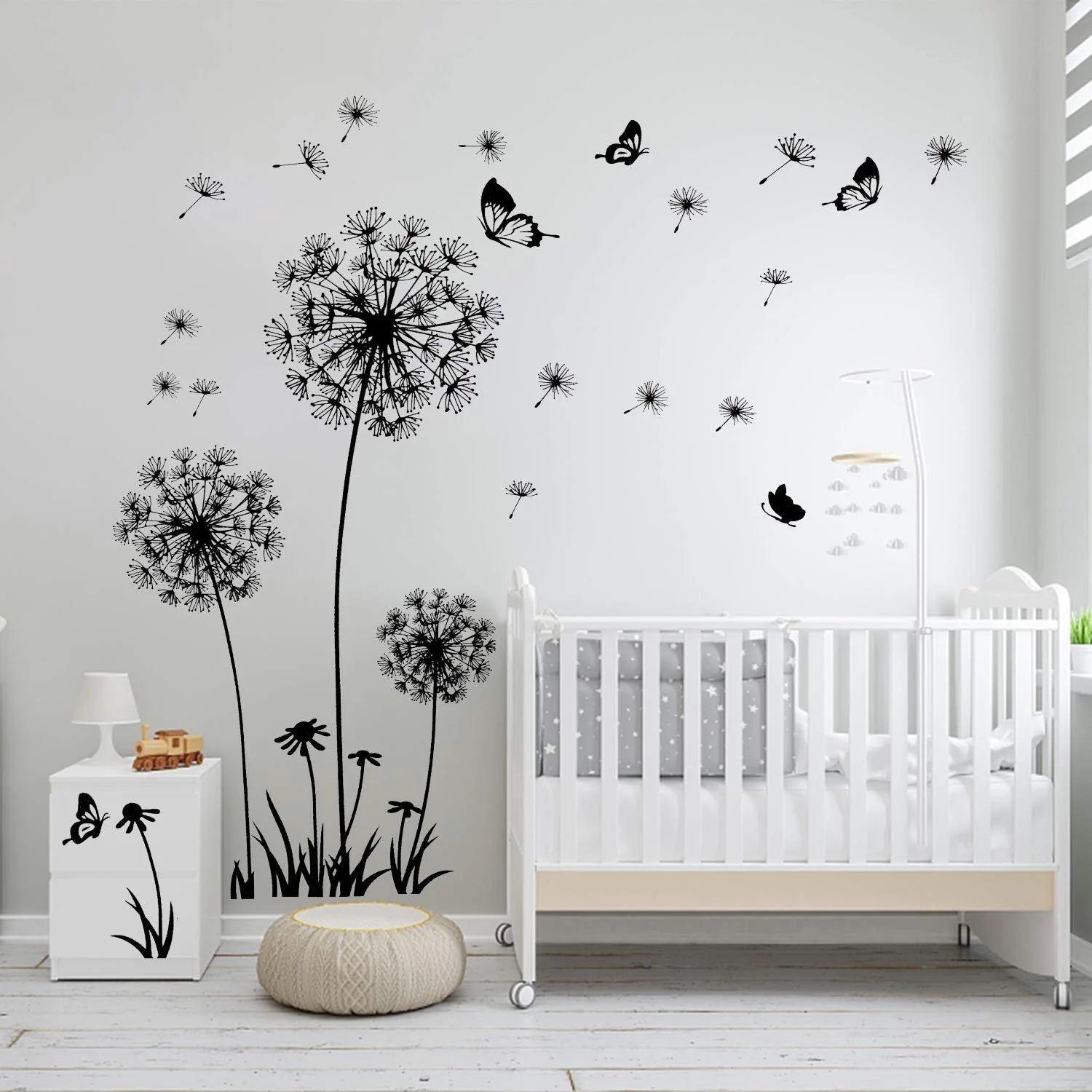Наклейка на стіну Dandelion Flowers XXL 165 x 130 см 2 шт чорна, фото №7 Наклейка на стіну Dandelion Flowers XXL 165 x 130 см 2 шт чорна, фото №7
