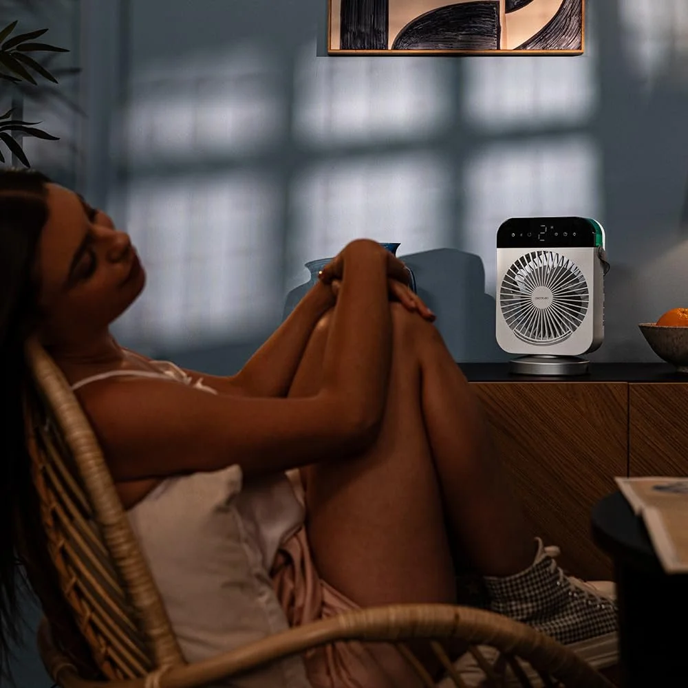 Настільний охолоджувач повітря Cecotec EnergySilence 600 DeskChill Smart Rotate 10 Вт 300 мл 4 швидкості Таймер LED-підсвітка 7 кольорів, фото №8