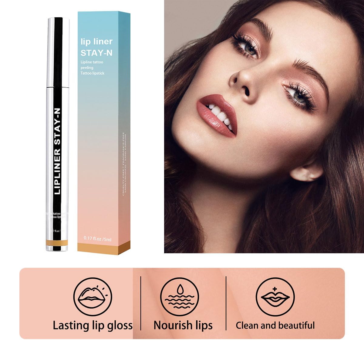 Карандаш Lip Removable Peel Off Waterproof Long Last Plump Lip Lines, фото №2