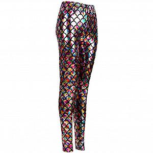 Леггинсы MHIM Fish Scale Mermaid Slim Fit СпортивныеДля йоги, тренажерного зала и фестивалей - Фото 1