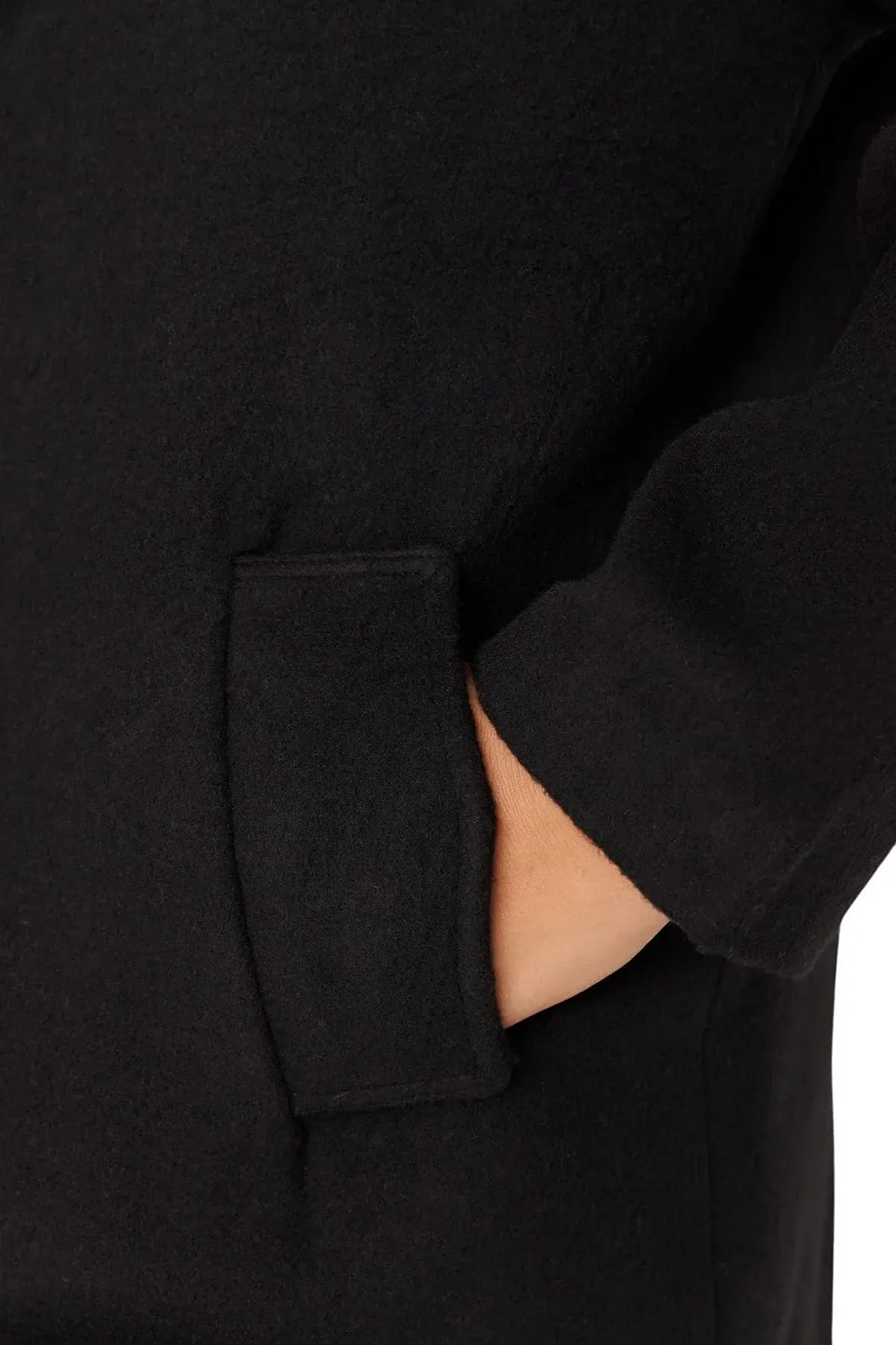 Пальто TRENDYOL Прямое Длинный рукав Обычный Plus Size, фото №3 Пальто TRENDYOL Прямое Длинный рукав Обычный Plus Size, фото №3