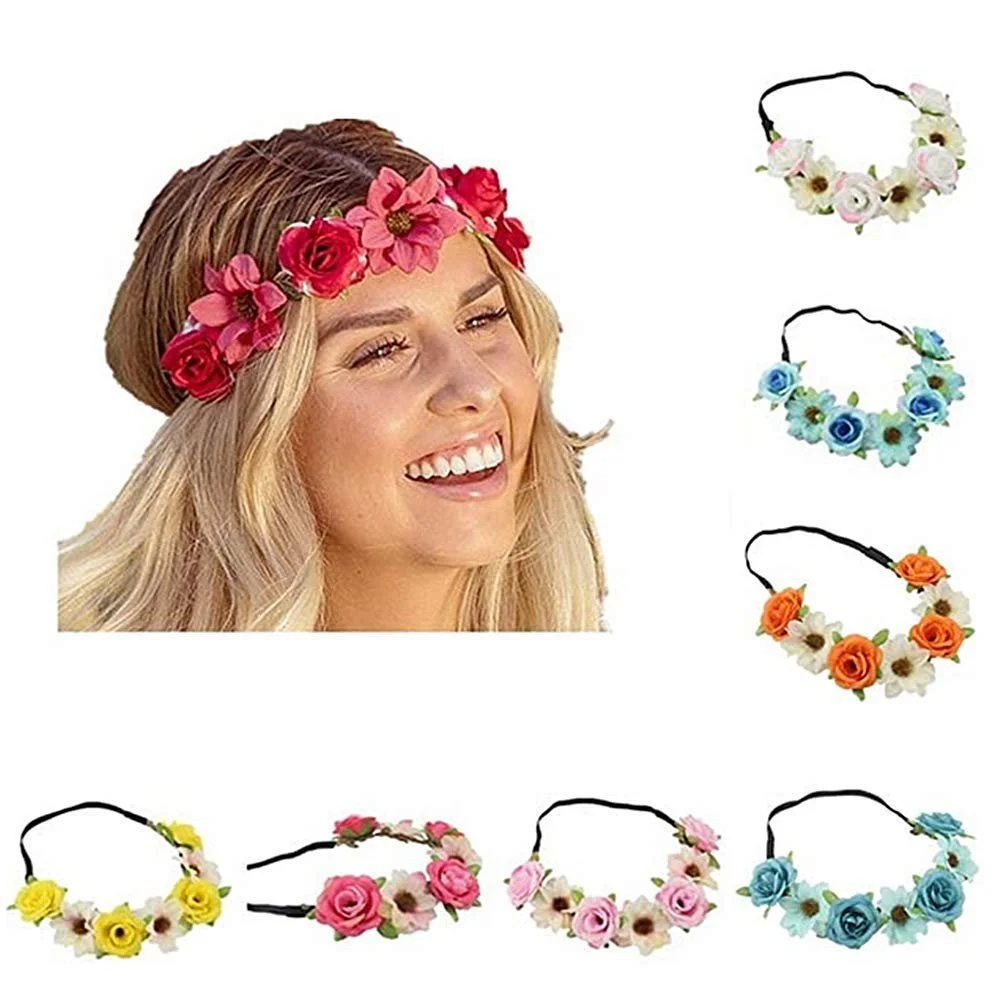 Вінок для волосся Квіти, 8 шт., Квітковий, фото №1