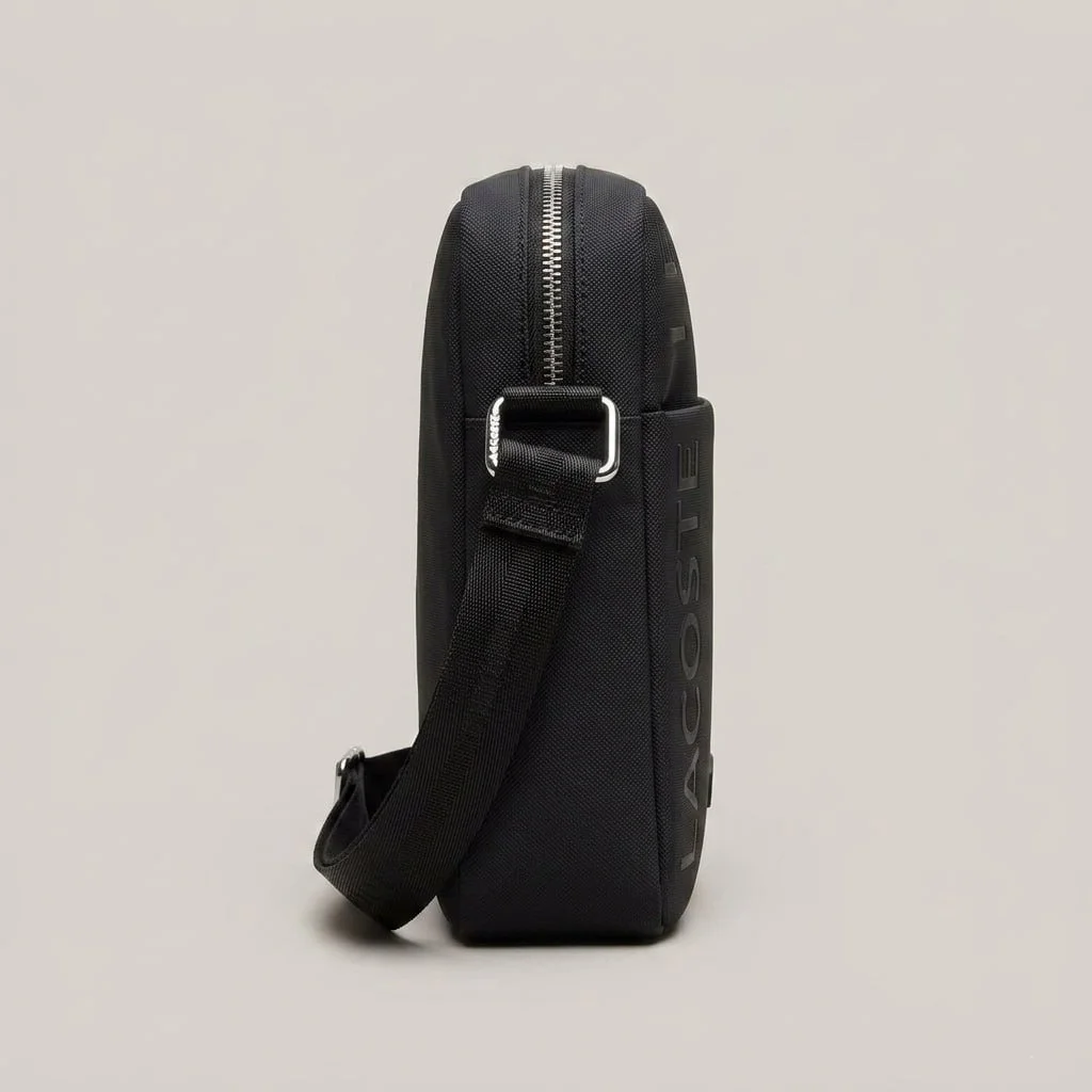 Чоловіча сумка Lacoste через плече, Чорна, фото №3