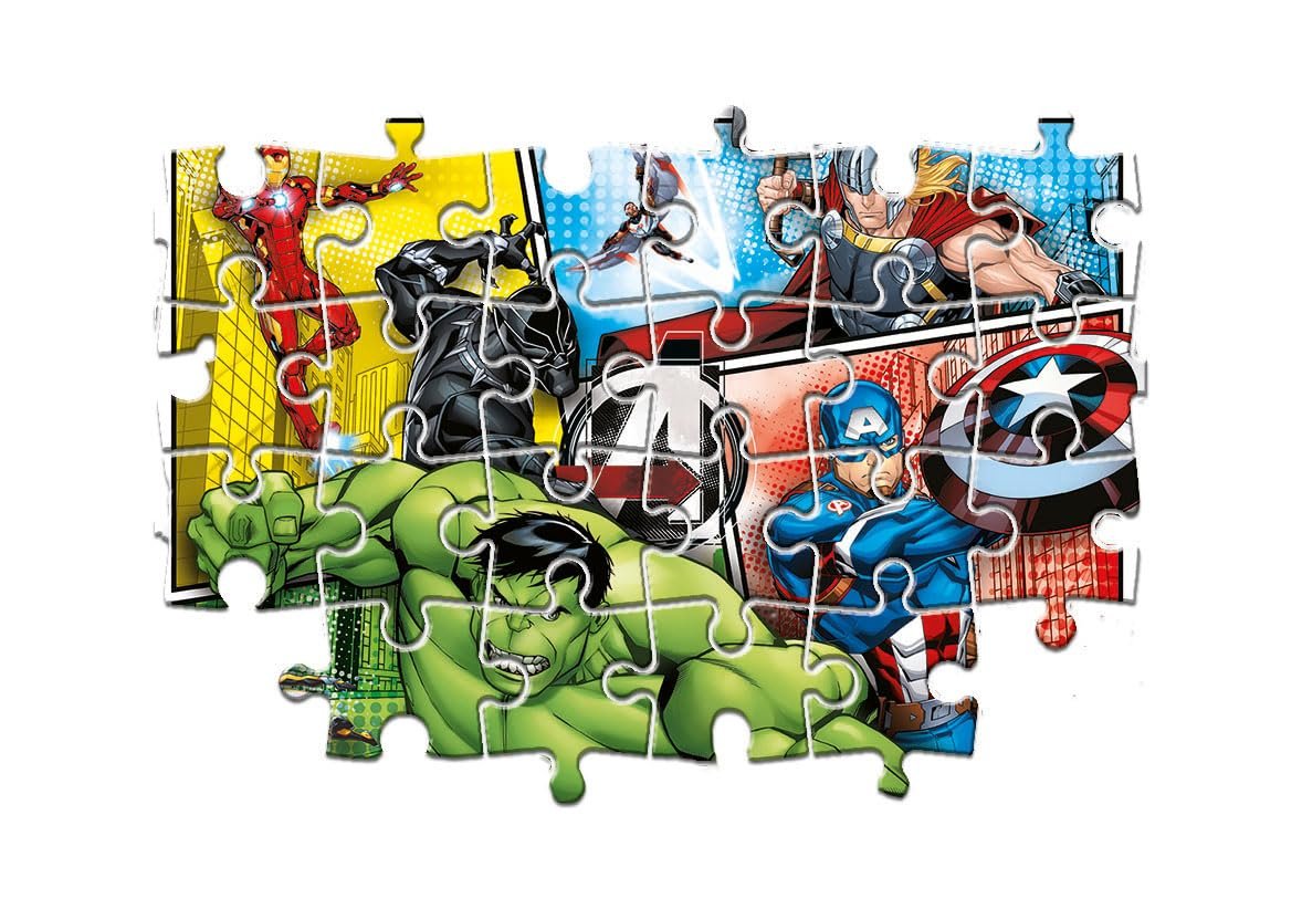 Puzzle Clementoni Supercolor The Avengers 21605 2 x 60 деталей 27 x 19 cm 4+ года, фото №5 Puzzle Clementoni Supercolor The Avengers 21605 2 x 60 деталей 27 x 19 cm 4+ года, фото №5