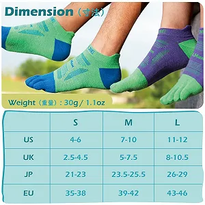 Носки TRIWONDER для мужчин, женщин, взрослых, дышащие спортивные носки, пятипалые носки для бега, джоггинга, фитнеса synthetic.ua - Фото 1