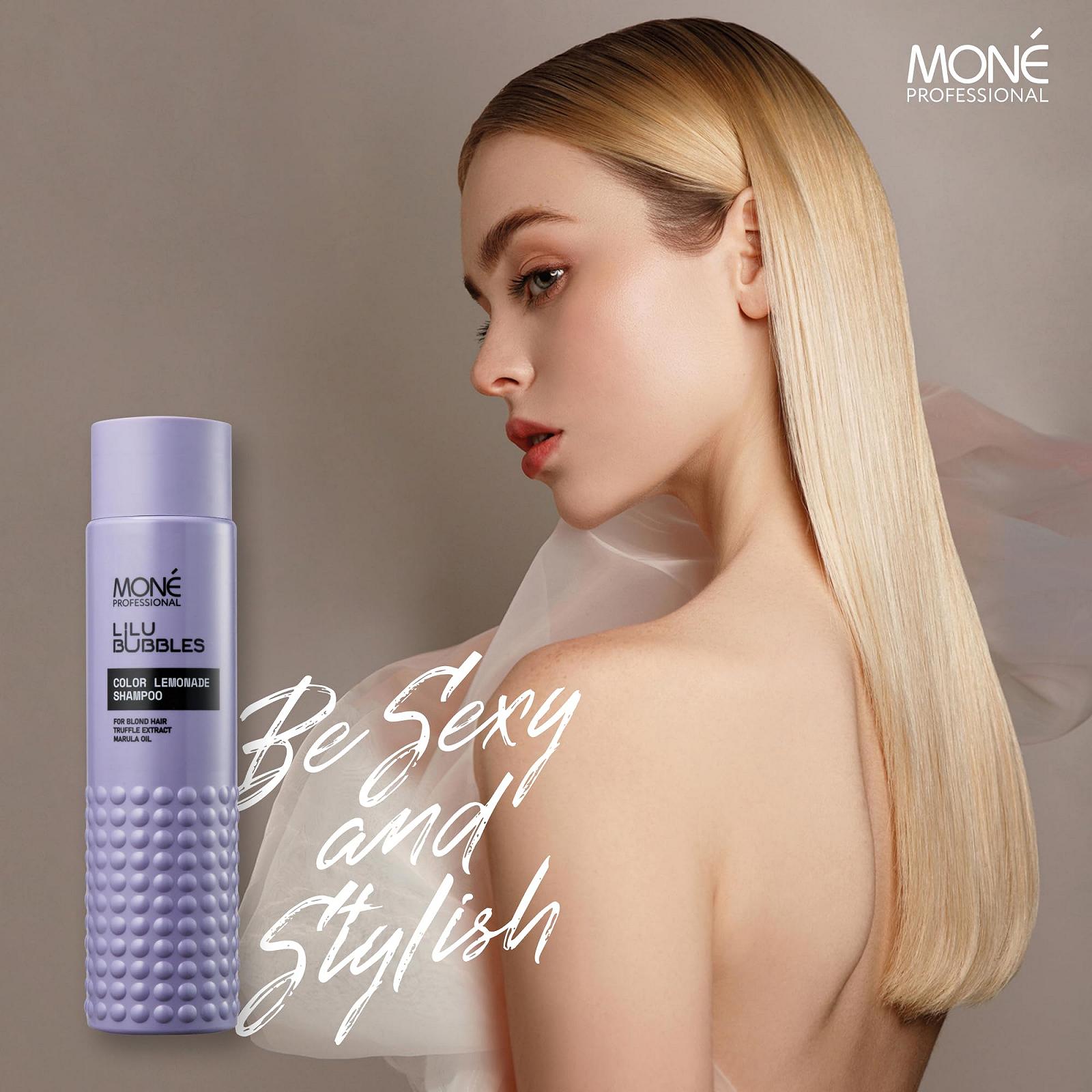Шампунь MONÉ Professional Keratin для блондинок и обесцвеченных волос, фото №8 Шампунь MONÉ Professional Keratin для блондинок и обесцвеченных волос, фото №8