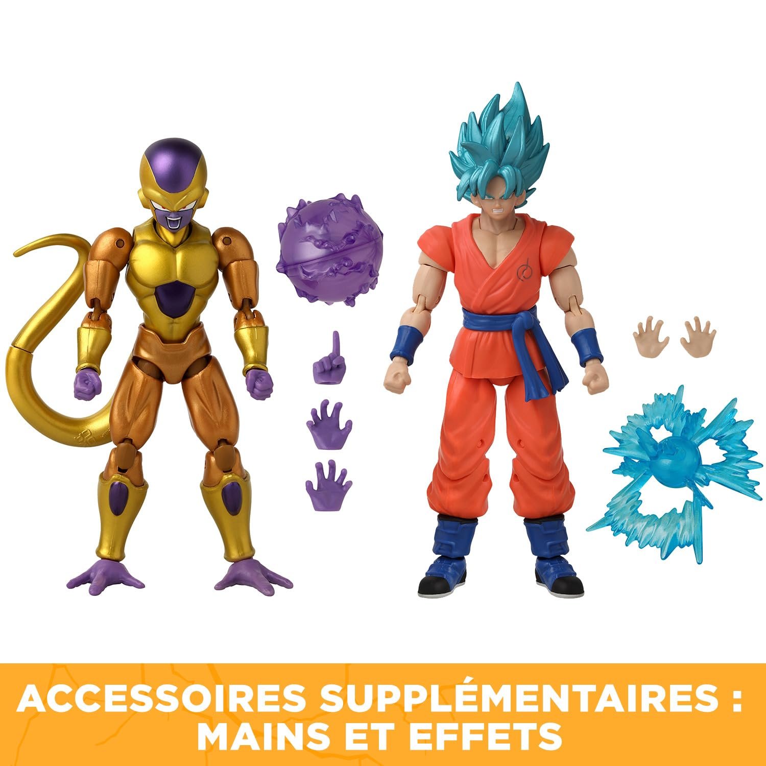 Фігурка Bandai Dragon Ball Super Golden Freezer проти Super Saiyan Blue Goku 17 см, фото №5
