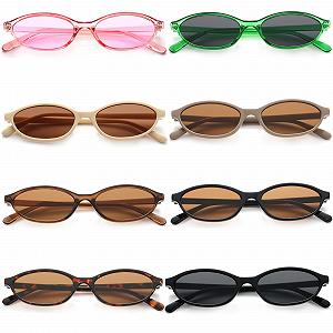 Жіночі сонцезахисні окуляри Котяче око, набір 8 штук - Фото 1