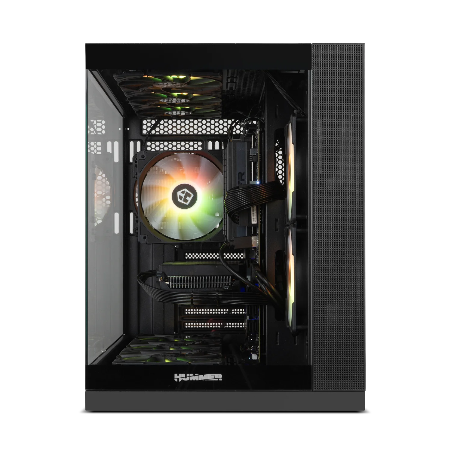 Корпус Nox Hummer Astra Neo / без БЖ / Mid-Tower / Без БП / ATX, M-ATX, ITX / USB Type-C / Панорамне стекло / Чорний, фото №5