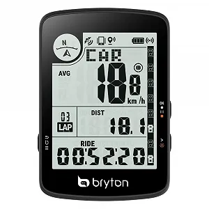 Велокомпьютер Bryton Rider 17 3 дюйма Черный - Фото 1