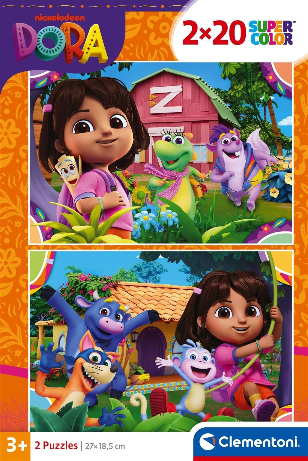 Пазл Clementoni Dora The Explorer 24827 2 x 20 деталей, фото №2 Пазл Clementoni Dora The Explorer 24827 2 x 20 деталей, фото №2