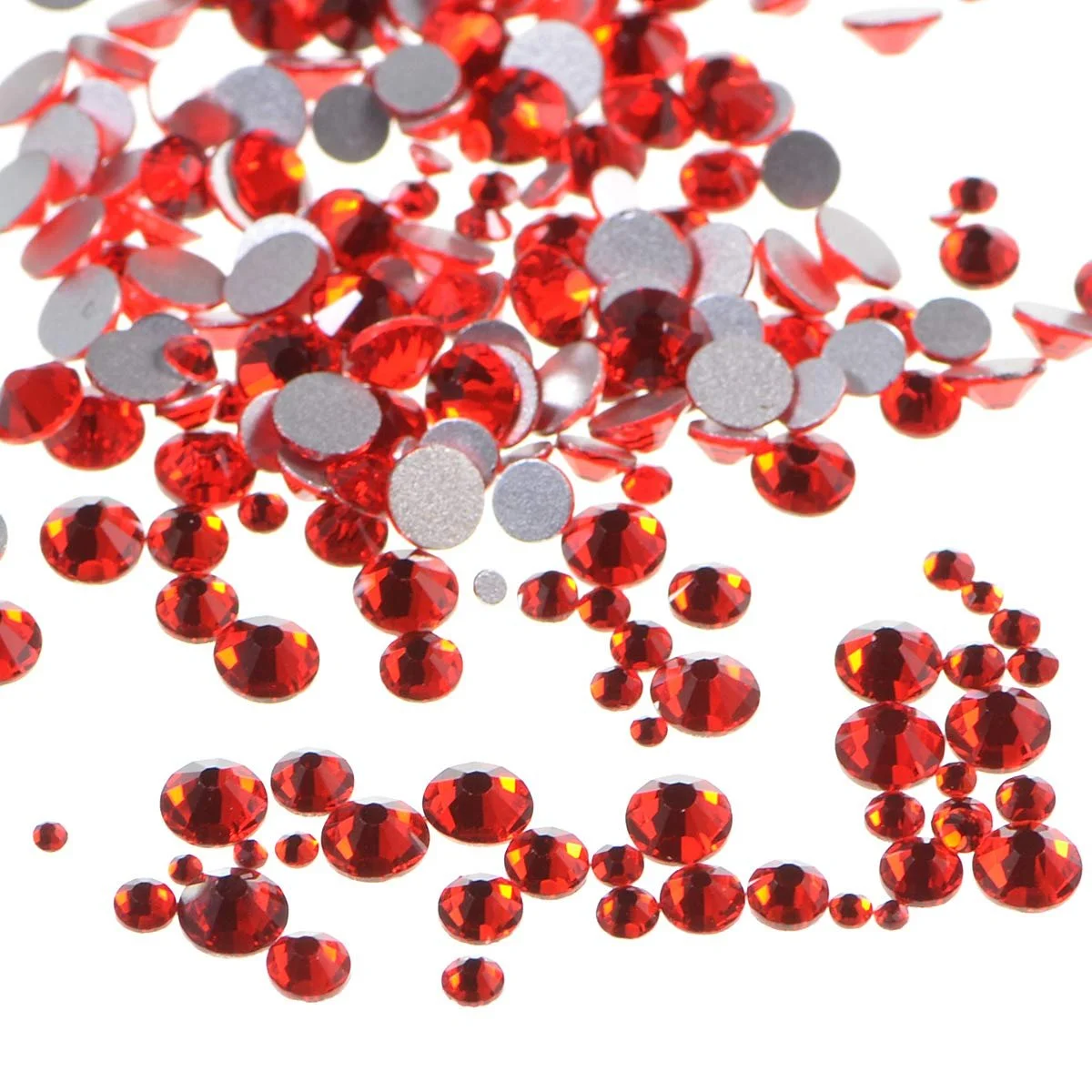 Стрази LPBeads Різні розміри Mix Size Flatback Скляні 3456 штук, фото №6