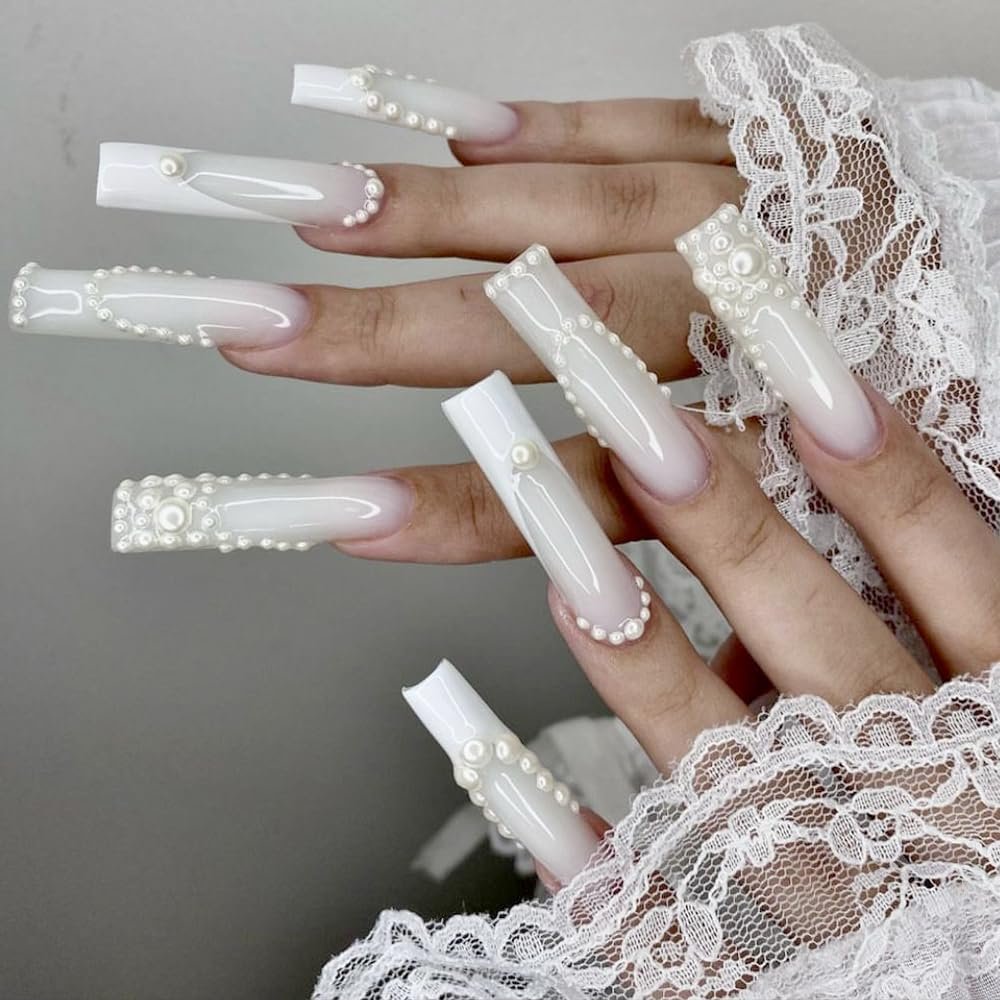 Набор для дизайна ногтей 3D Белые Жемчужины Круглые и Полукруглые Жемчужины, фото №9 Набор для дизайна ногтей 3D Белые Жемчужины Круглые и Полукруглые Жемчужины, фото №9