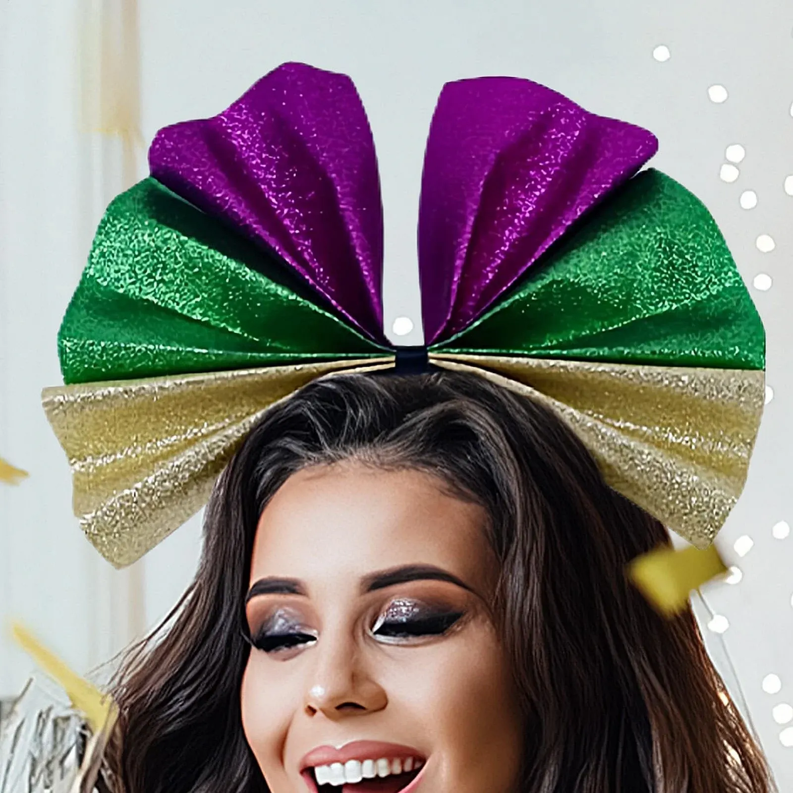 Обруч Mardi Gras с лентой, фото №3 Обруч Mardi Gras с лентой, фото №3