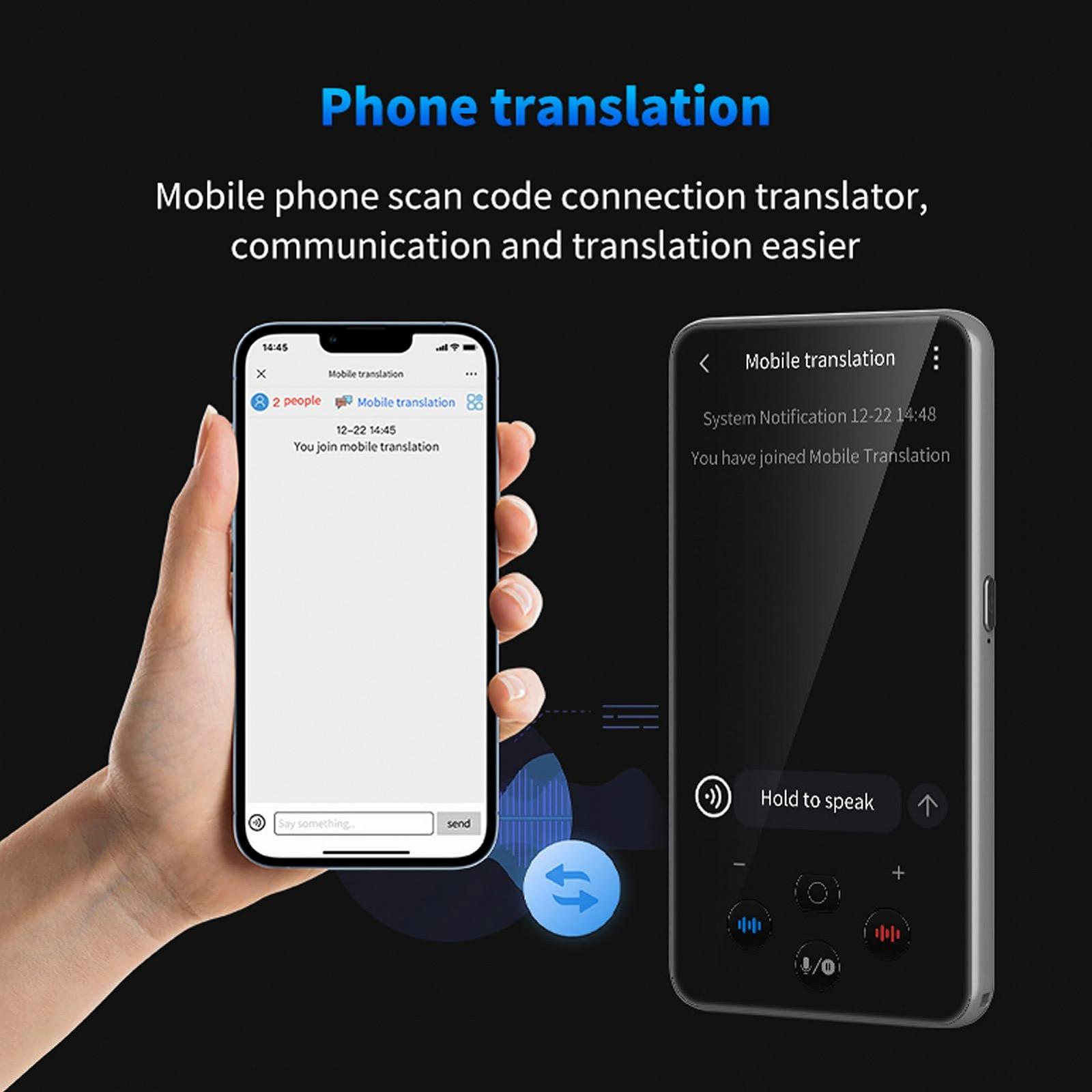 Перекладач мови Голосовий, 138 мов, 2-сторонній інтелектуальний, 3.97-дюймовий AI, фото №9 Перекладач мови Голосовий, 138 мов, 2-сторонній інтелектуальний, 3.97-дюймовий AI, фото №9