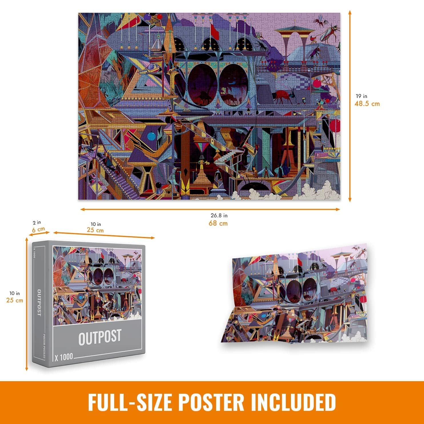 Пазл Cloudberries Difficult Puzzles Outpost 1000 деталей, фото №2 Пазл Cloudberries Difficult Puzzles Outpost 1000 деталей, фото №2