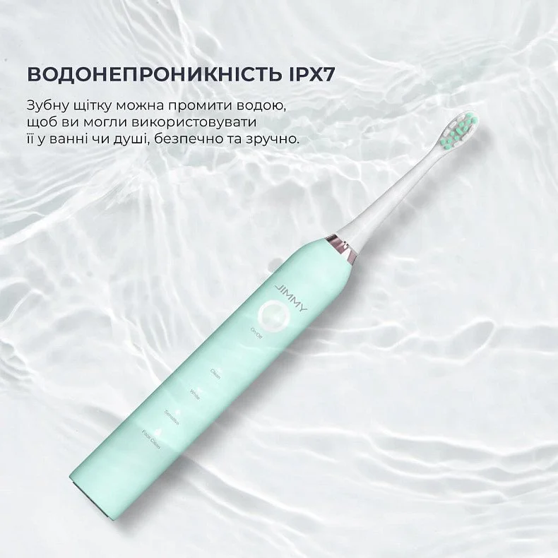 Электрическая зубная щетка Jimmy T6 Electric Toothbrush with Face Clean Blue, фото №8
