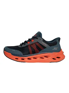 Кросівки Skechers Slip Ins Max Cushioning Glide Step Navy/Orange synthetic.ua - Фото 1