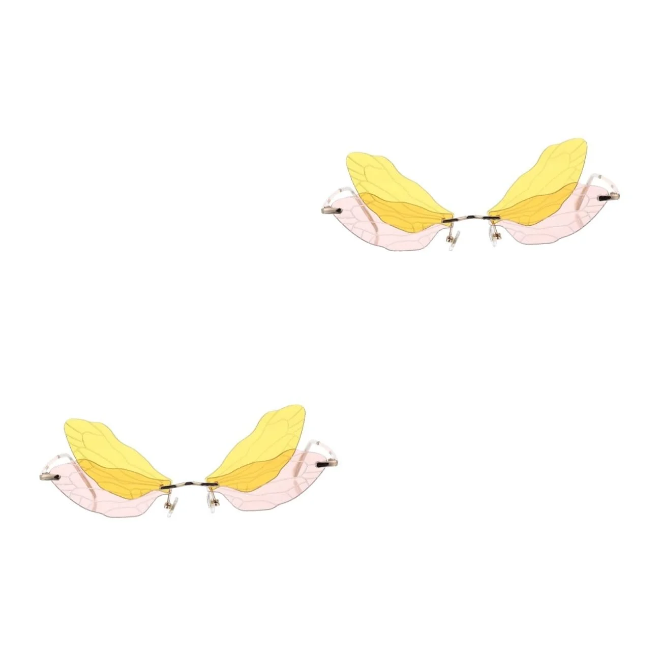 Сонцезахисні окуляри Квадратні PACKOVE Без оправи для жінок Унісекс x2 шт., фото №1