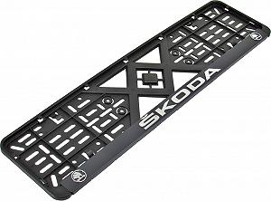 Рамка номерного знаку Bi-Plast обємні букви Skoda BP-284 - Фото 1