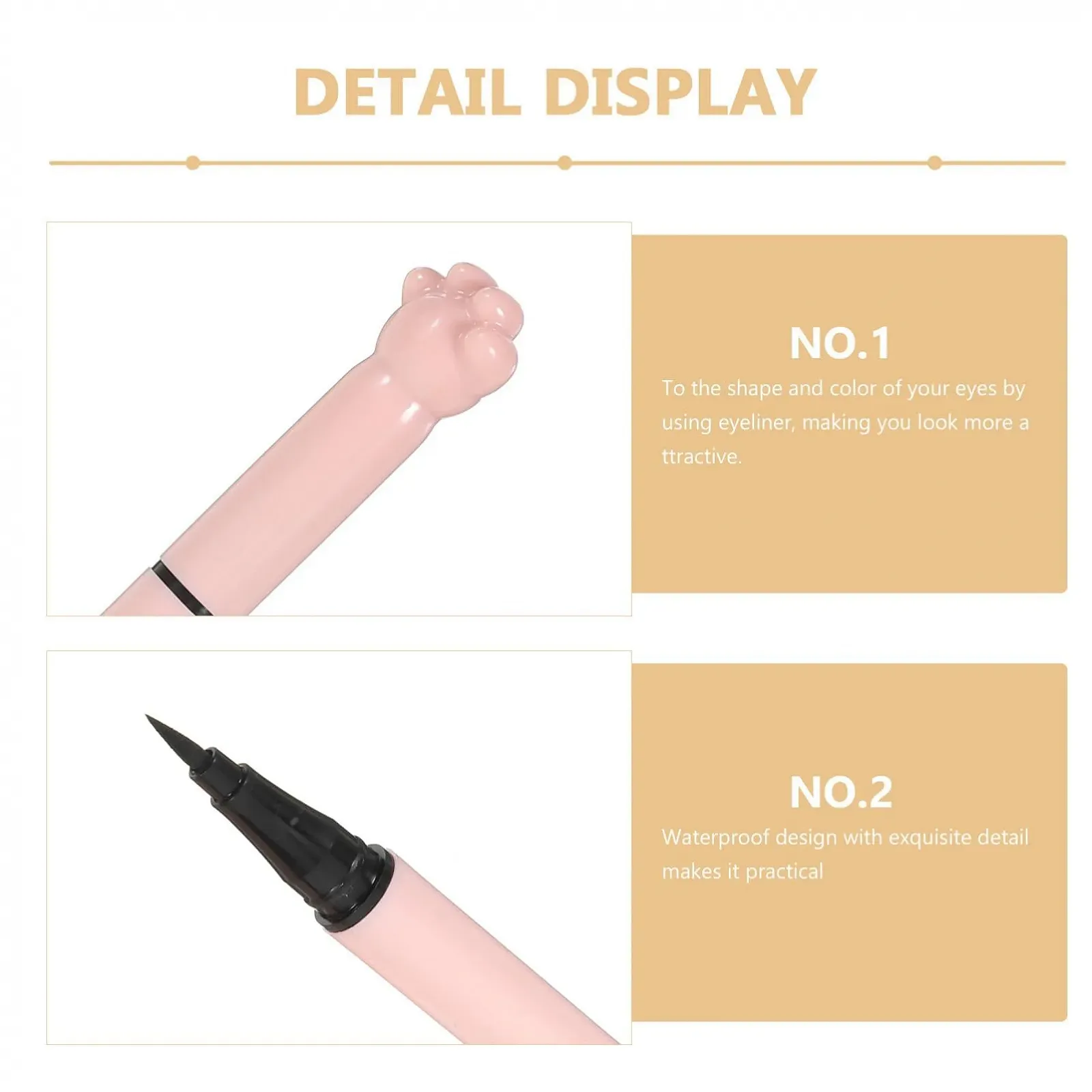 Підводка для очей minkissy Eyelinerstifte Make-up-eyeline-stift Make-up-eyeliner Eyeliner-stift Katze Dreidimensional, фото №4 Підводка для очей minkissy Eyelinerstifte Make-up-eyeline-stift Make-up-eyeliner Eyeliner-stift Katze Dreidimensional, фото №4