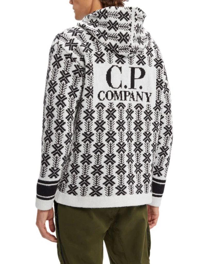 Худи CP COMPANY WOOL JACQUARD LOGO HOODIE, фото №2