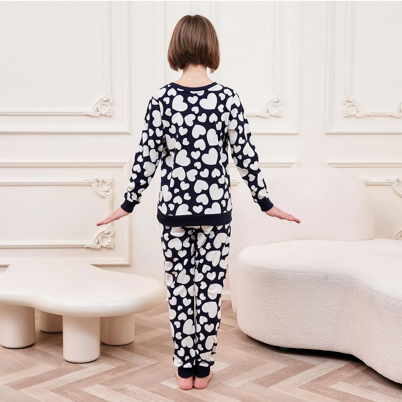 Пижама The Essentials Wardrobe для девочек, очень мягкая, уютная, с длинными рукавами, флисовая, для игр, 4-13 лет, фото №7 Пижама The Essentials Wardrobe для девочек, очень мягкая, уютная, с длинными рукавами, флисовая, для игр, 4-13 лет, фото №7