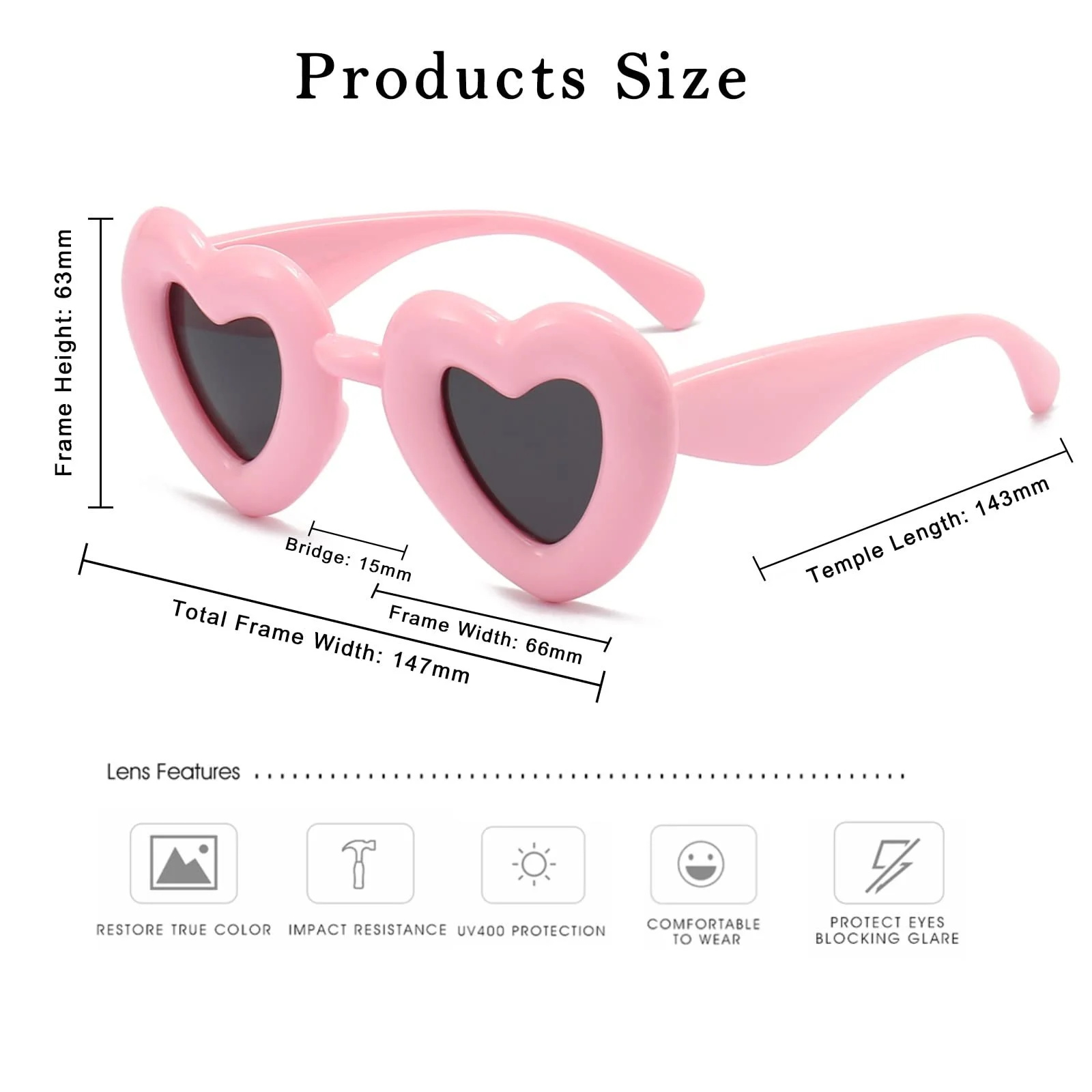 Сонцезахисні Окуляри Серце Long Keeper Ретро Вінтажні Поляризовані UV400, фото №3 Сонцезахисні Окуляри Серце Long Keeper Ретро Вінтажні Поляризовані UV400, фото №3