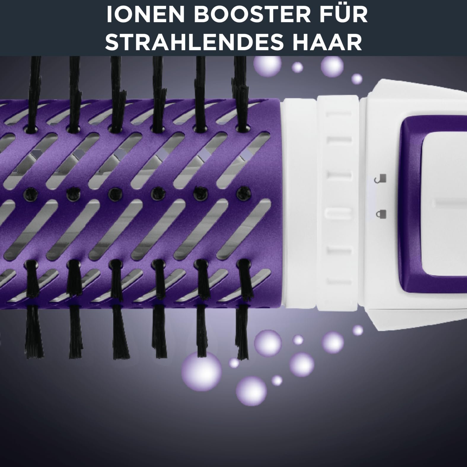 Обертова фен-щітка Rowenta Active Volume and Shine CF9530 Purple, фото №4 Обертова фен-щітка Rowenta Active Volume and Shine CF9530 Purple, фото №4