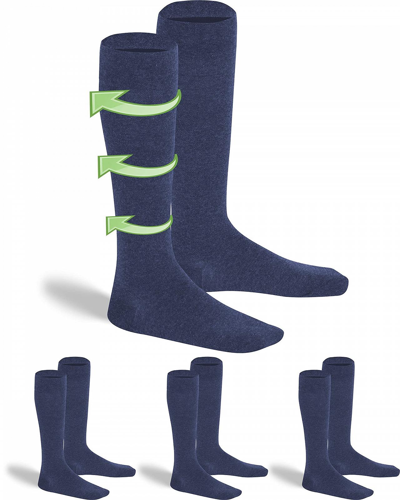 Компрессионные носки Хлопок 3 пары для мужчин и женщин для длительного сидения и стояния, полетов, офиса, автомобиля, фото №1 Компрессионные носки Хлопок 3 пары для мужчин и женщин для длительного сидения и стояния, полетов, офиса, автомобиля, фото №1