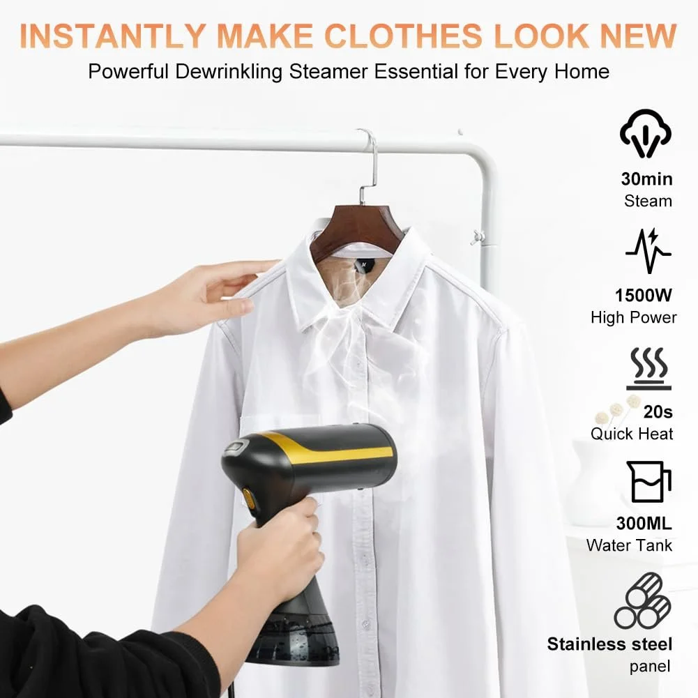 Ручной отпариватель HOTUT 1500 Вт 150 мл Black, фото №5