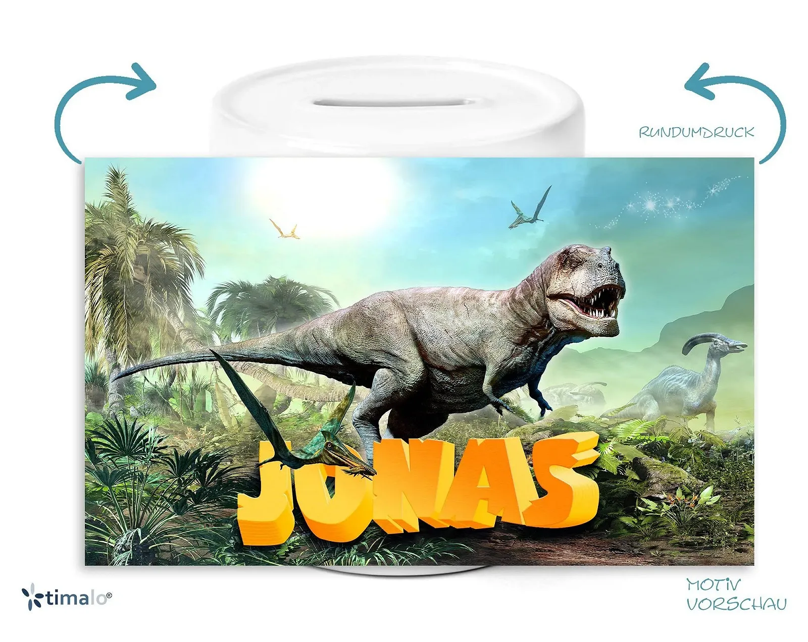 Скарбничка timalo Dino Персоналізована керамічна 9, фото №4