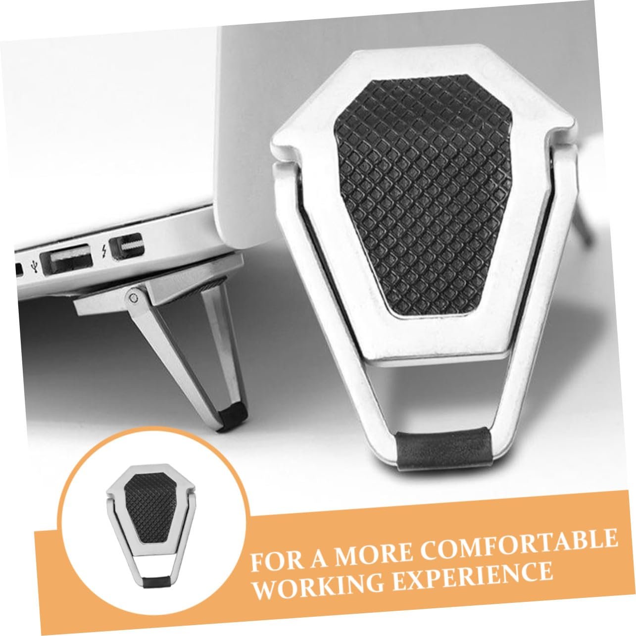 Маленька Підставка для Ноутбука 4 шт. Самоклеюча з Цинкового Сплаву, Маленька Портативна, фото №9