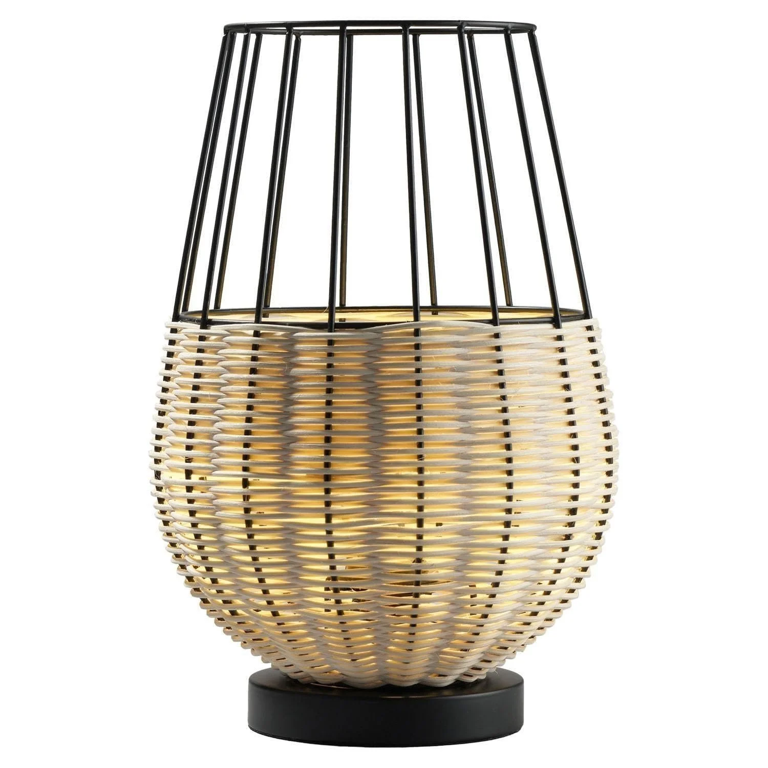 Настільна лампа casa NOVA висота 38,5 см, метал, коричнево-чорна, фото №1