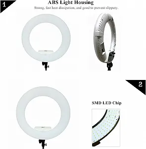 Кольцевая лампа Yidoblo 18" YDFS-480IIW Белый цена на synthetic.ua - Фото 1 Кольцевая лампа Yidoblo 18" YDFS-480IIW Белый synthetic.ua - Фото 1