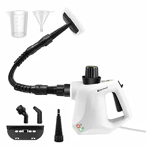 Пароочиститель ручной 1000W 400 мл 9 предметов - Фото 1