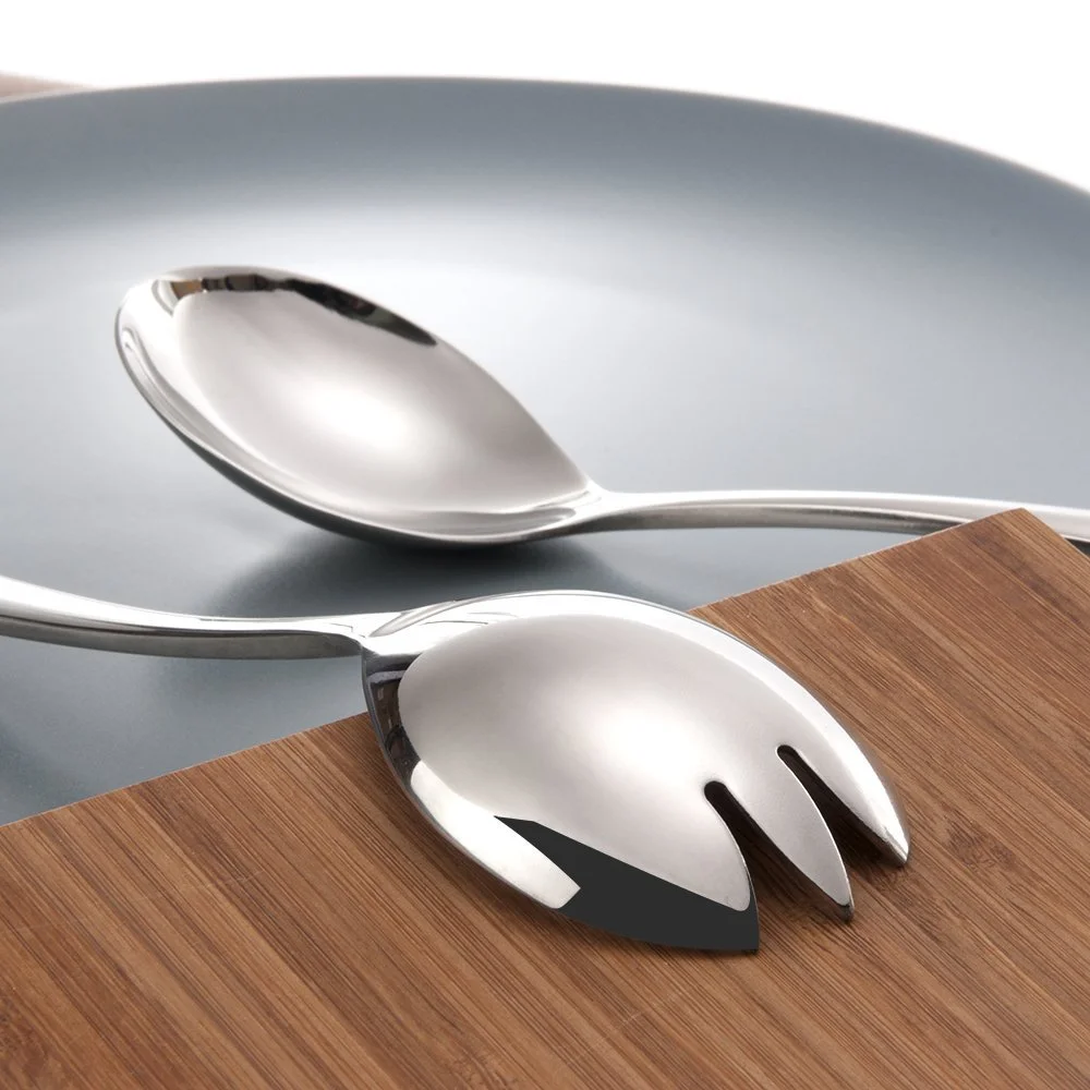 Ложка/Вилка для салату Bon 20 см, нержавіюча сталь 304, фото №6