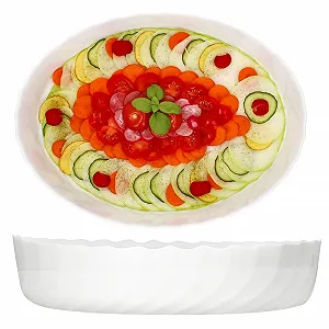 Форма для запікання MamboCat Trianon набір із 2 шт. 3 л біла 37 x 28.5 x 8.5 см - Фото 1