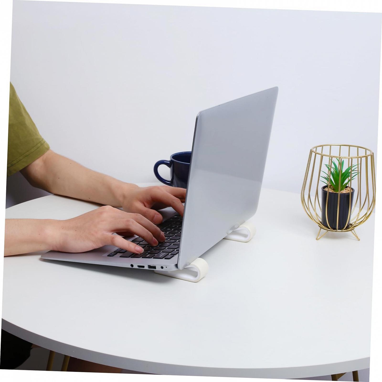 Подставка для ноутбука Регулируемая Белый, 2 шт, фото №6