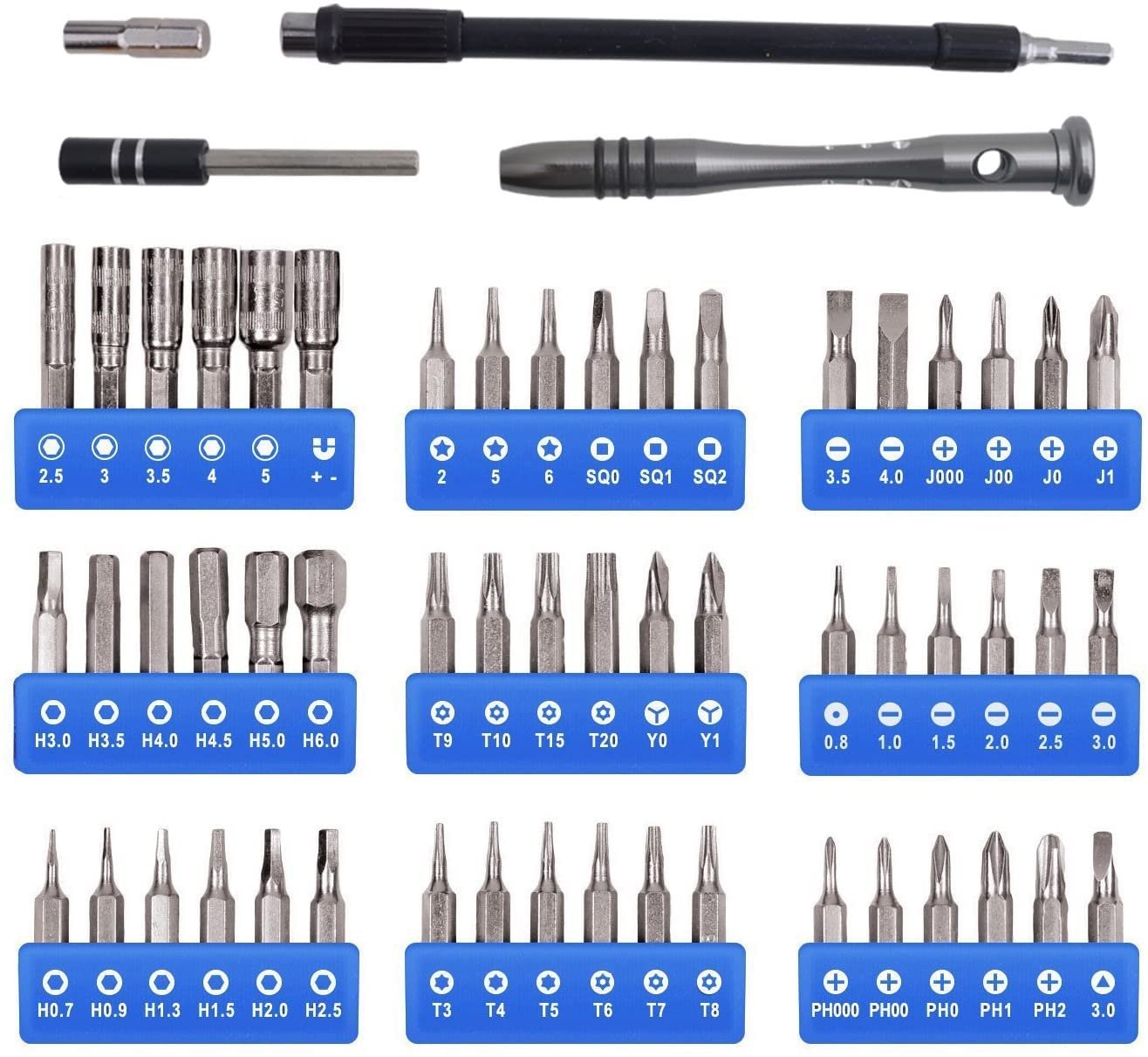 Набір викруткових біт Gunpla Cr-V Steel 57 частин, фото №2 Набір викруткових біт Gunpla Cr-V Steel 57 частин, фото №2