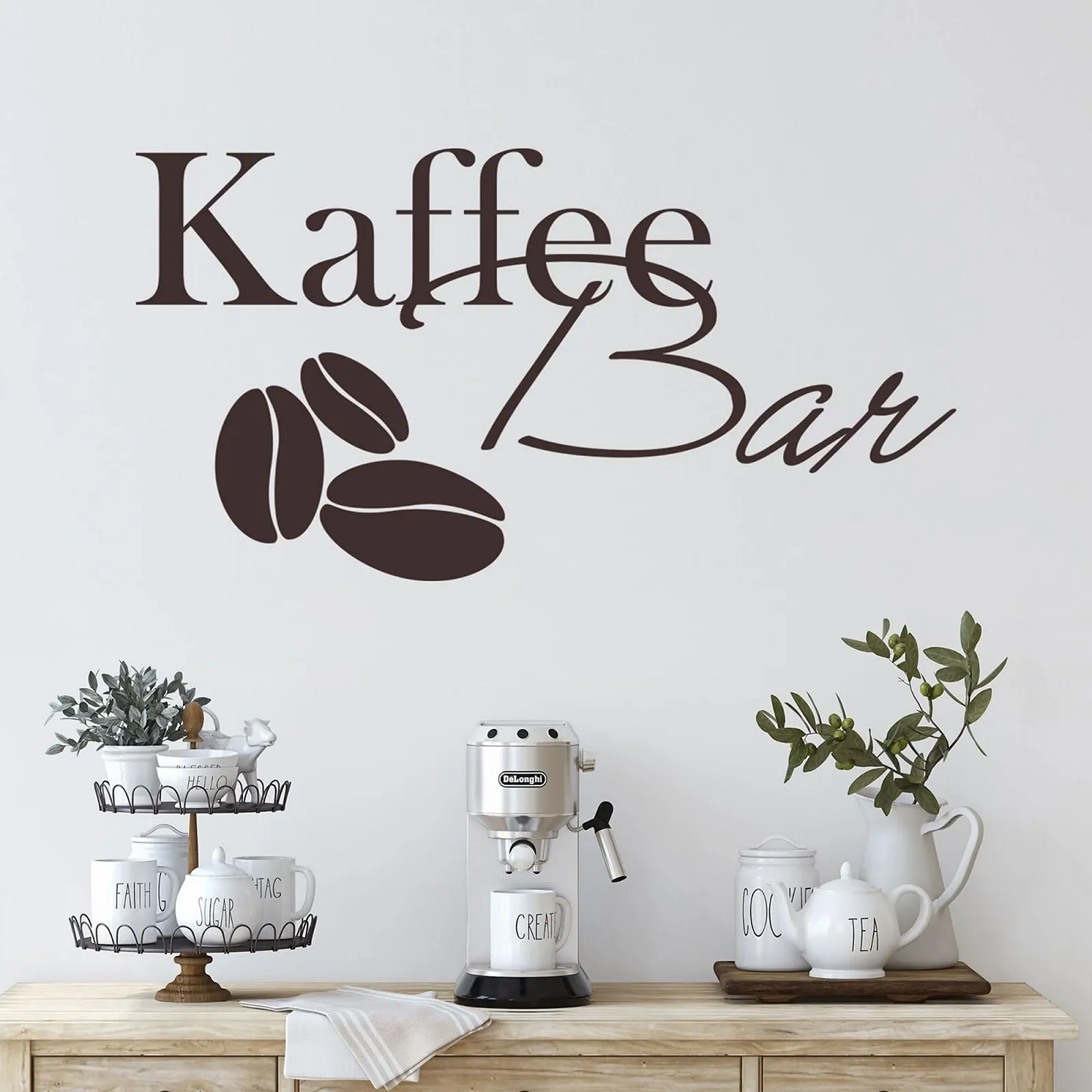 Наклейка на стену GRAZDesign 080 Кофе-бар 95 x 50 см Коричневая, фото №1