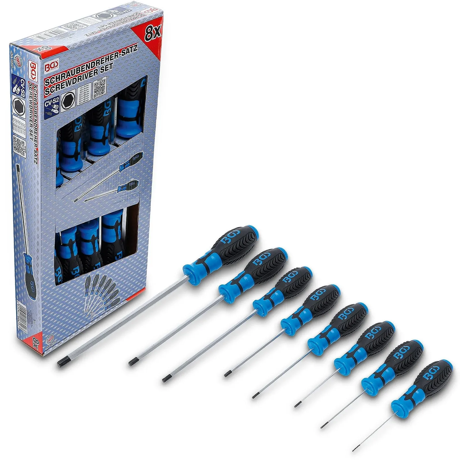 Набір шестигранних викруток BGS 8629 8 предметів, фото №1