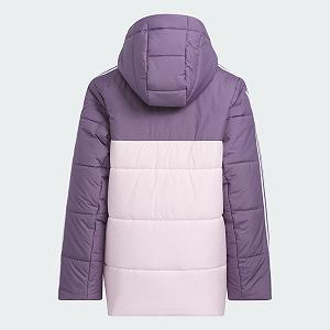 Куртка adidas Colorblocked Padded для дівчат, дитяча, середня вага synthetic.ua - Фото 1