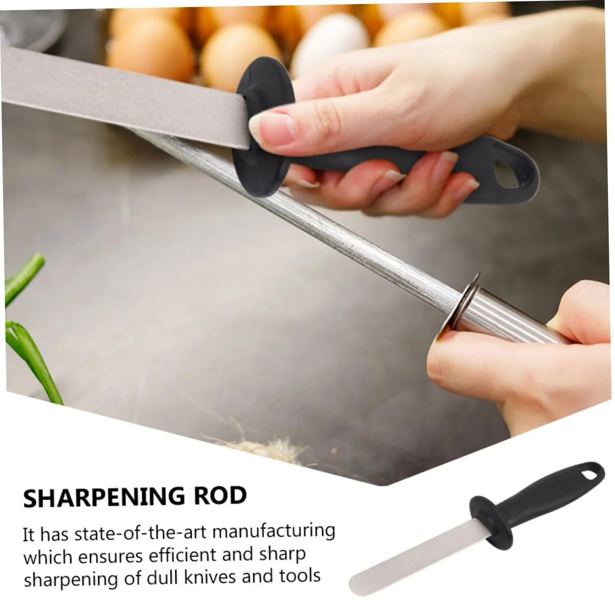 Професійне точило для ножів Gatuida Мусат Двосторонній Ергономічний Міцний, фото №3 Професійне точило для ножів Gatuida Мусат Двосторонній Ергономічний Міцний, фото №3